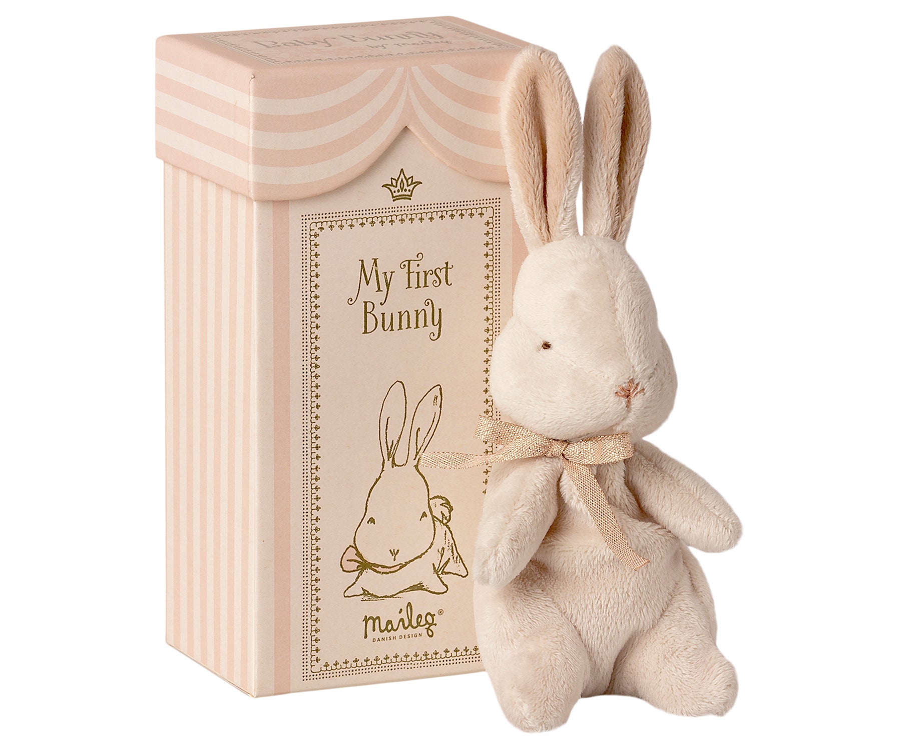 Maileg Maileg - My First Bunny - Dusty Rose - Pearls & Swines
