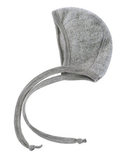 Engel Natur Engel Natur - Wool Bonnet - Light Grey Melange - Pearls & Swines