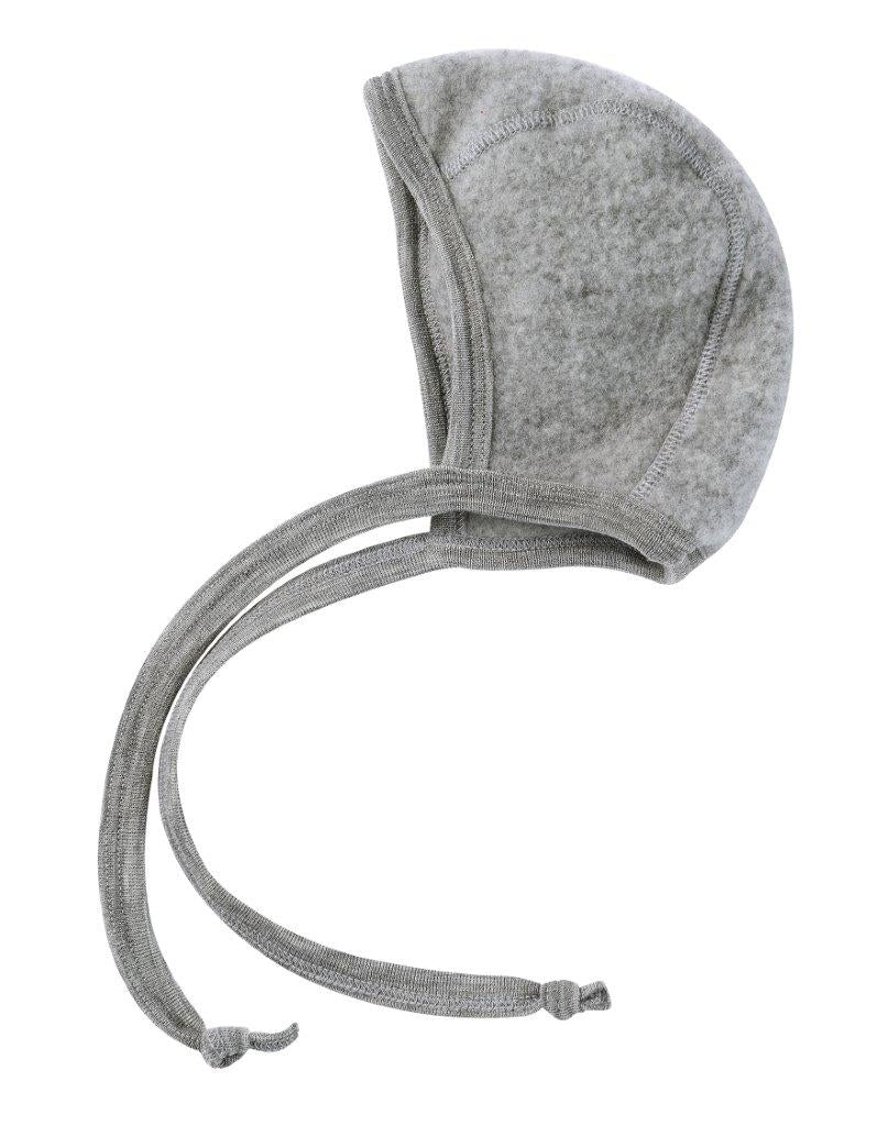 Engel Natur Engel Natur - Wool Bonnet - Light Grey Melange - Pearls & Swines