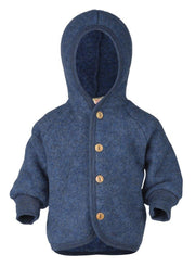 Engel Natur Engel Natur - Wool Jacket - Blue Melange - Pearls & Swines
