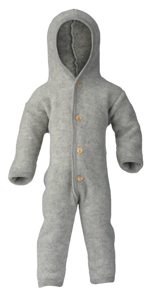 Engel Natur Engel Natur - Wool Overall - Light Grey Melange - Pearls & Swines