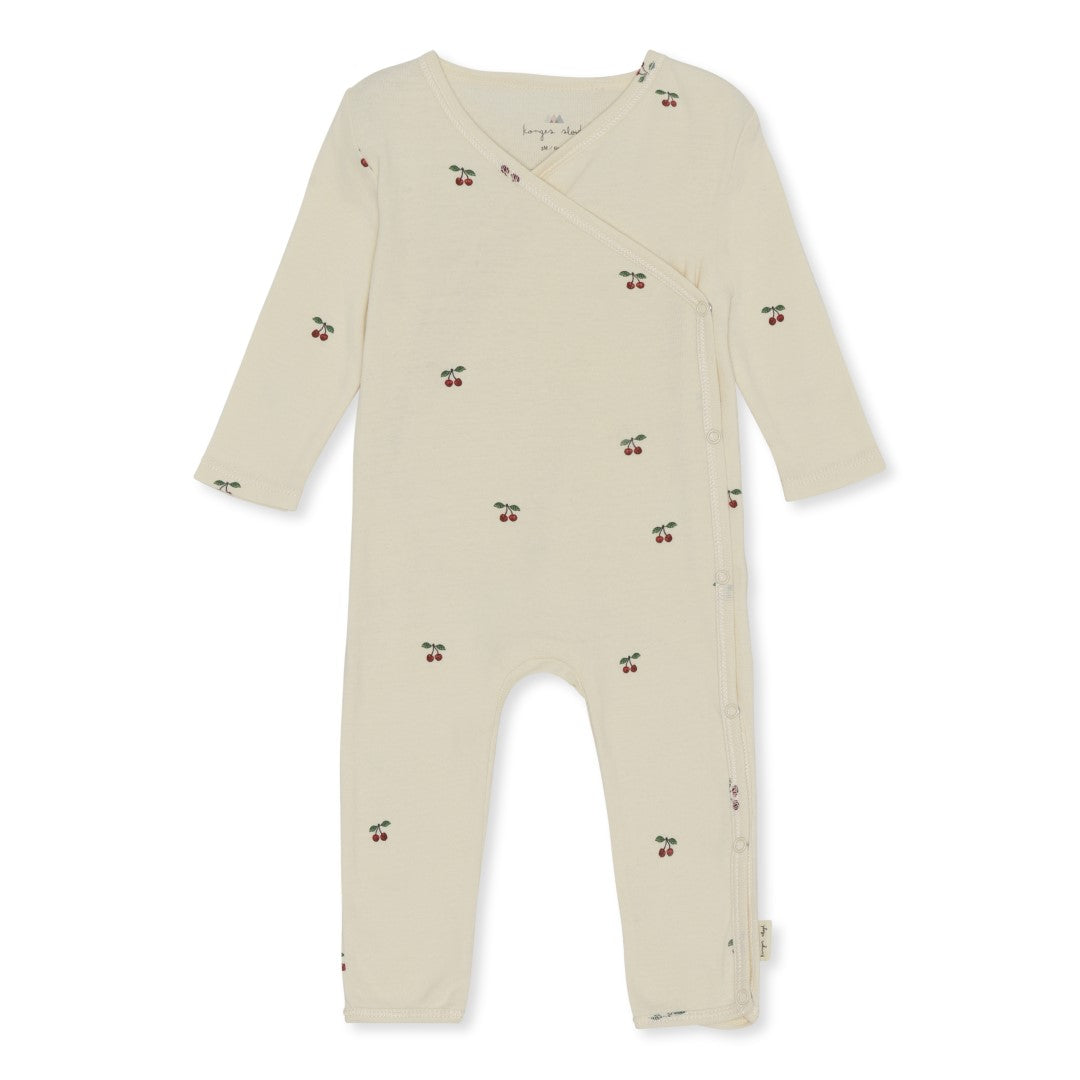 Konges Sløjd Konges Sløjd - Newborn Onesie - Cherry - Pearls & Swines