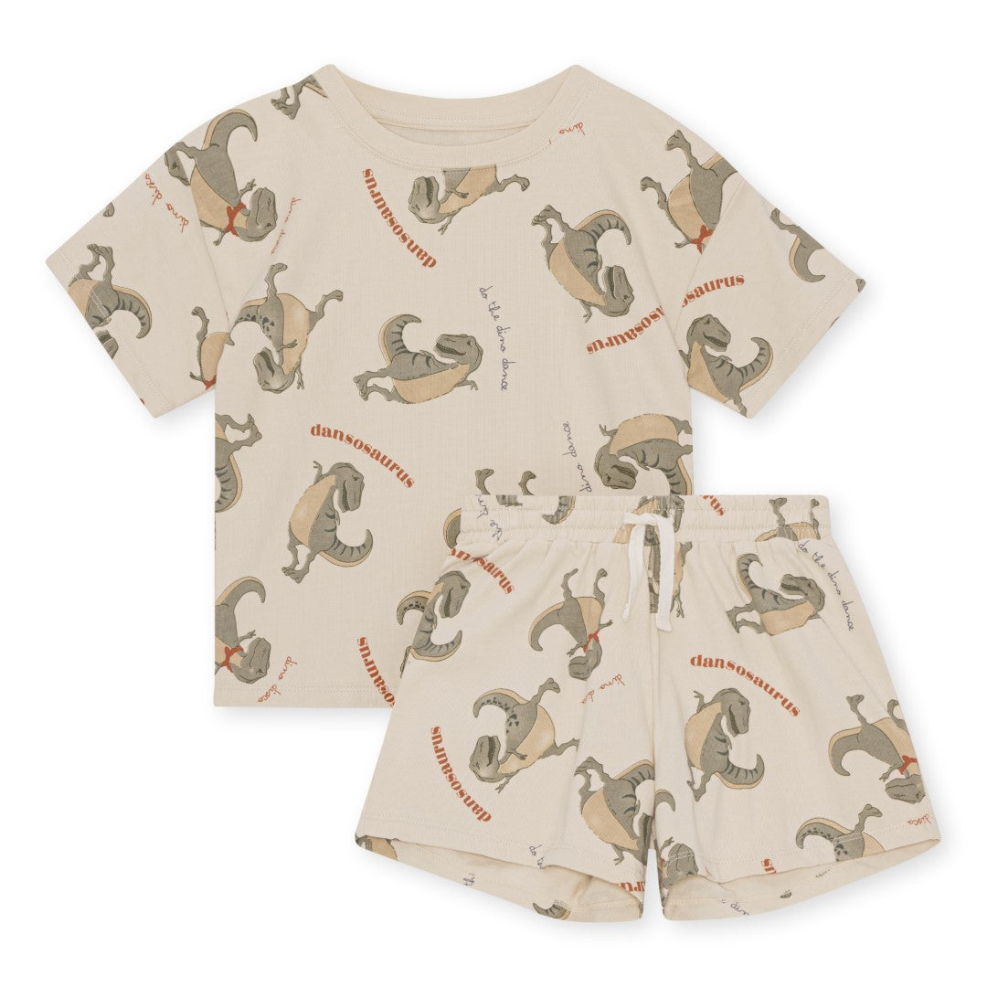 Konges Sløjd Konges Sløjd 2-Pack Lin Set - Dansosaurus - Pearls & Swines