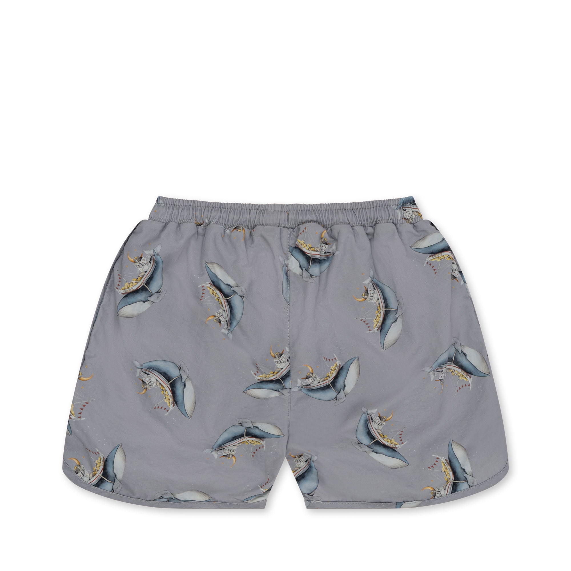 Konges Sløjd Konges Sløjd Asnou Swimshorts - Whale Boat - Pearls & Swines