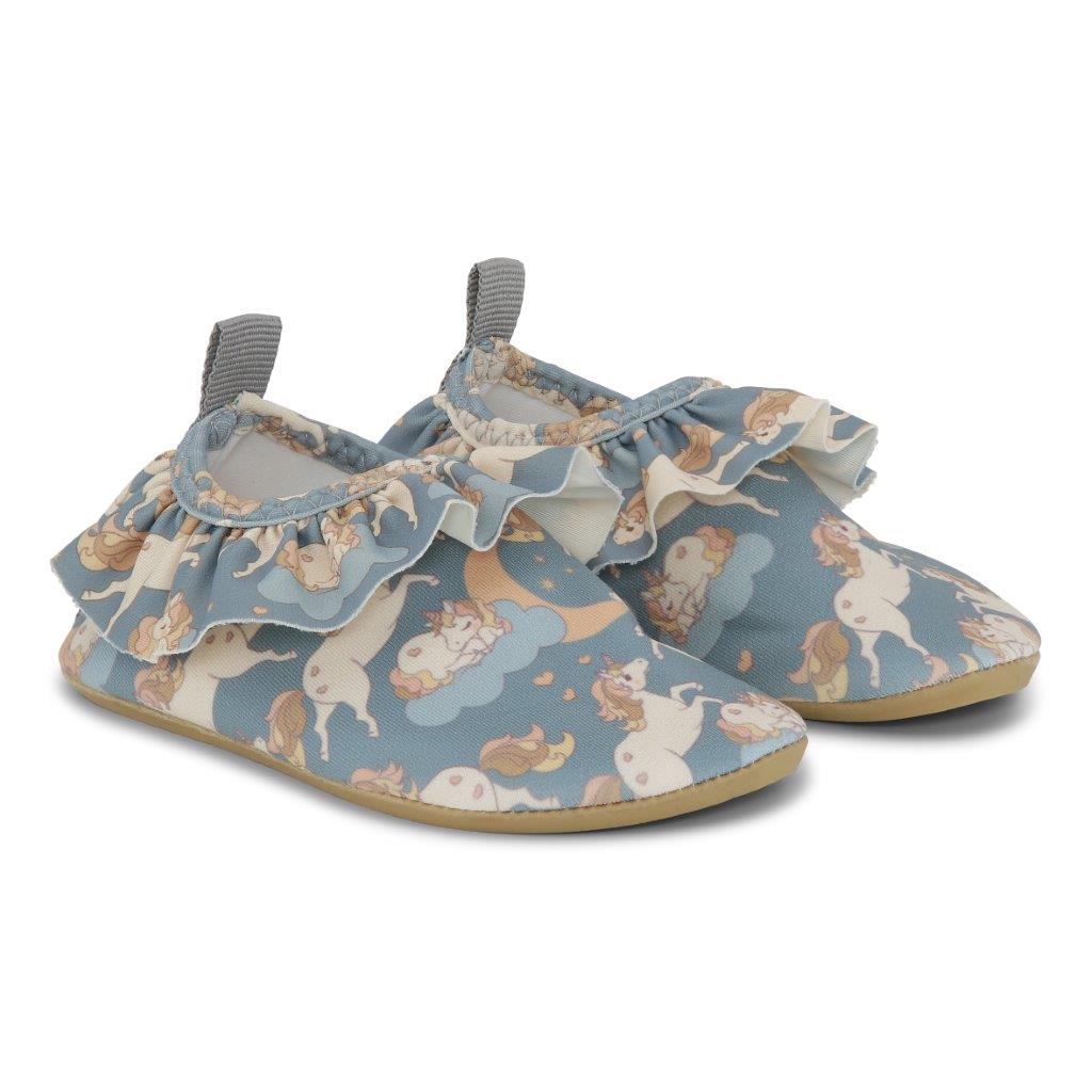 Konges Sløjd Konges Sløjd Manuca Frill Swim Shoes - Unicorn Blue - Pearls & Swines