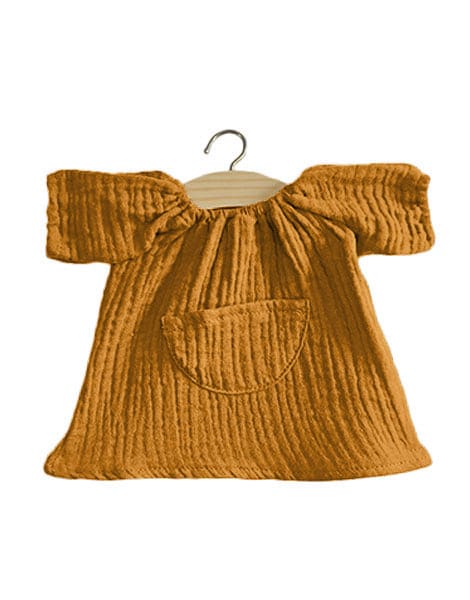 Minikane Minikane Baby Doll Dress Jeanne - Camel - Pearls & Swines