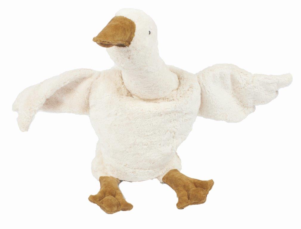 Senger Senger - Cuddly Animal Goose - Large - White - Pearls & Swines