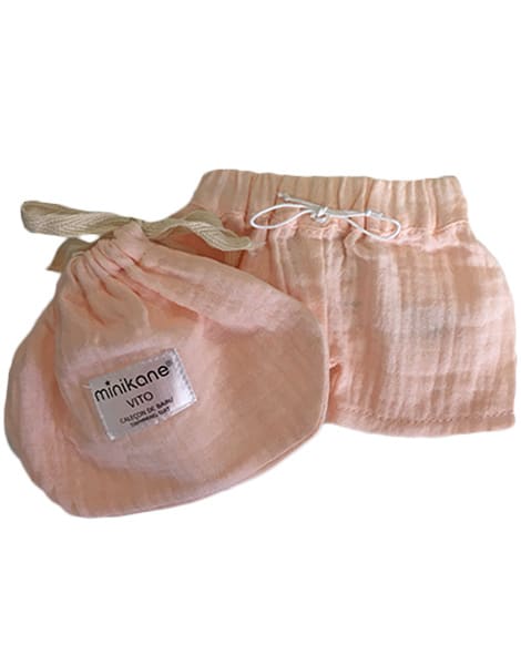 Minikane Minikane Baby Doll Swimshort Vito - Rose Tendre - Pearls & Swines